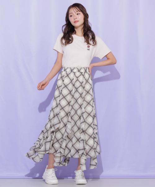 JILL by JILL STUART（ジルバイジルスチュアート）の「＜BEARシリーズ＞刺繍Tシャツオーガニックコットン（Tシャツ/カットソー・レディース・ネイビー/ピンク/グリーン/ホワイト・FREE）」の16枚目の写真