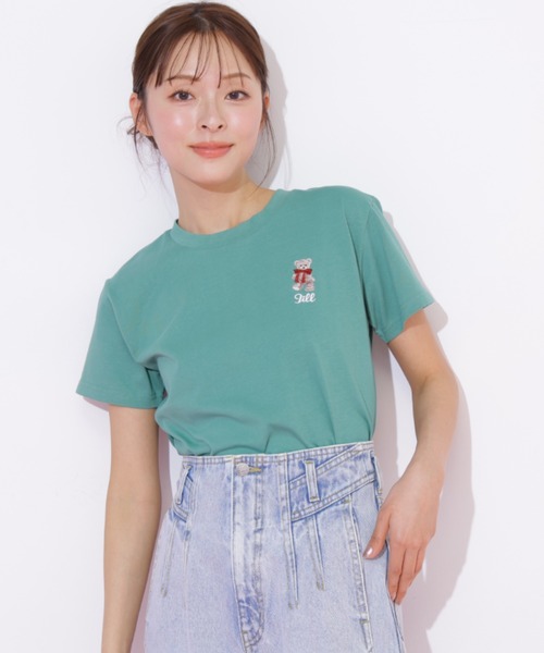 JILL by JILL STUART（ジルバイジルスチュアート）の「＜BEARシリーズ＞刺繍Tシャツオーガニックコットン（Tシャツ/カットソー・レディース・ネイビー/ピンク/グリーン/ホワイト・FREE）」の20枚目の写真