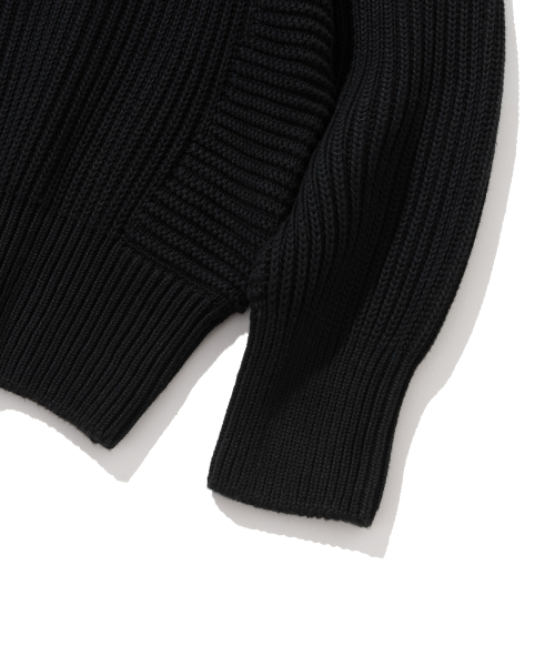 KNITTED(ニッティド)の「コットンミニマムラウンドニットBLACK(ニット/セーター・レディース・その他・LARGE/MEDIUM/X-LARGE)」の9枚目の写真