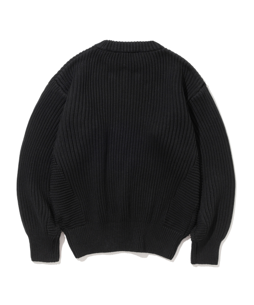 KNITTED(ニッティド)の「コットンミニマムラウンドニットBLACK(ニット/セーター・レディース・その他・LARGE/MEDIUM/X-LARGE)」の5枚目の写真