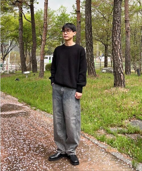 KNITTED(ニッティド)の「コットンミニマムラウンドニットBLACK(ニット/セーター・レディース・その他・LARGE/MEDIUM/X-LARGE)」の22枚目の写真