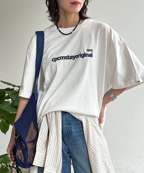 CPCM(シーピーシーエム)の「CPCMオリジナルロゴT(Tシャツ/カットソー・メンズ・ネイビー/ホワイト/レッド/ブラック/カーキ・X-LARGE/SMALL/MEDIUM/LARGE)」の1枚目の写真