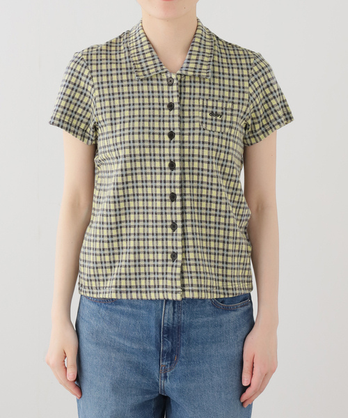 Oriens JOURNAL STANDARD(オリエンス ジャーナルスタンダード)の「【OBEY / オベイ】LILA MICRO CHECK P SS(Tシャツ/カットソー・レディース・イエロー・SMALL/MEDIUM)」の9枚目の写真
