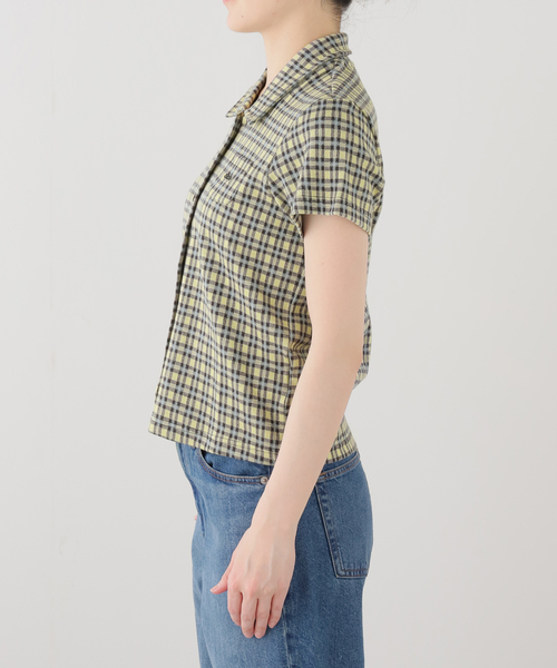 Oriens JOURNAL STANDARD(オリエンス ジャーナルスタンダード)の「【OBEY / オベイ】LILA MICRO CHECK P SS(Tシャツ/カットソー・レディース・イエロー・SMALL/MEDIUM)」の8枚目の写真