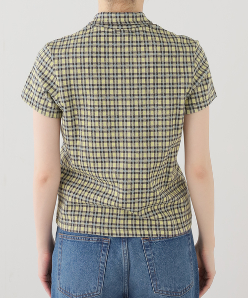 Oriens JOURNAL STANDARD(オリエンス ジャーナルスタンダード)の「【OBEY / オベイ】LILA MICRO CHECK P SS(Tシャツ/カットソー・レディース・イエロー・SMALL/MEDIUM)」の7枚目の写真