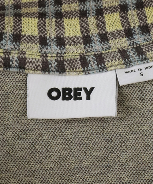 Oriens JOURNAL STANDARD(オリエンス ジャーナルスタンダード)の「【OBEY / オベイ】LILA MICRO CHECK P SS(Tシャツ/カットソー・レディース・イエロー・SMALL/MEDIUM)」の4枚目の写真