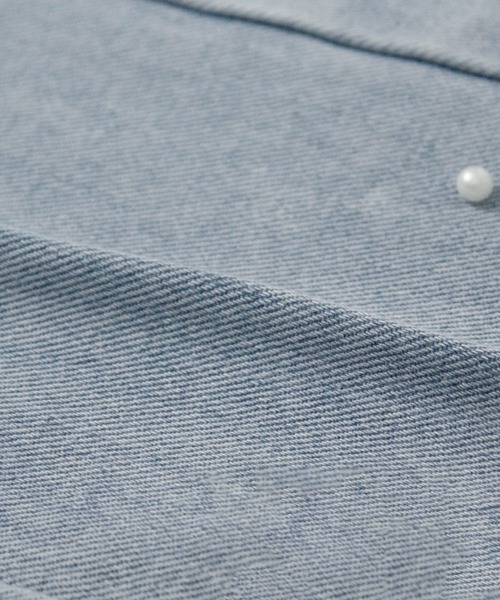 Social GIRL（ソーシャルガール）の「2026SS パールデザイン フレアデニムパンツ セミワイドデニムパンツ（デニムパンツ・レディース・ブルー・M）」の16枚目の写真