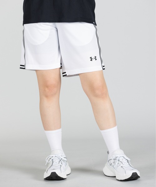 UNDER ARMOUR(アンダーアーマー)の「UAネクストジェン ライン ショーツ(バスケットボール/メンズ)(その他パンツ・メンズ・ホワイト・L/2XL/M/S/XL/3XL)」の2枚目の写真