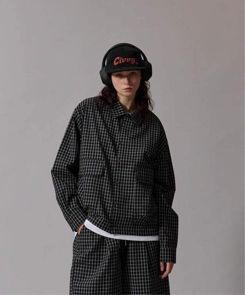 CIVVY.(シヴィ―)の「Seersucker Setup Shirt - シアサッカー セットアップ シャツ(シャツ/ブラウス・メンズ・ブラック/ネイビー・MEDIUM/LARGE)」の9枚目の写真