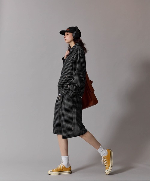 CIVVY.(シヴィ―)の「Seersucker Setup Shirt - シアサッカー セットアップ シャツ(シャツ/ブラウス・メンズ・ブラック/ネイビー・MEDIUM/LARGE)」の14枚目の写真