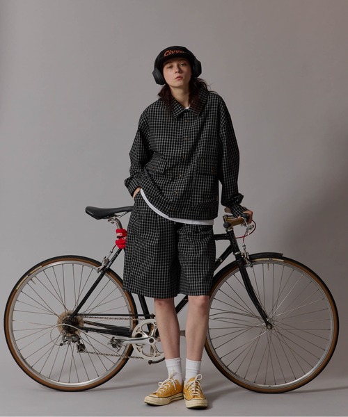 CIVVY.(シヴィ―)の「Seersucker Setup Shirt - シアサッカー セットアップ シャツ(シャツ/ブラウス・メンズ・ブラック/ネイビー・MEDIUM/LARGE)」の5枚目の写真