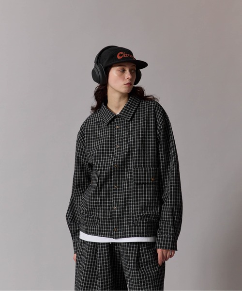 CIVVY.(シヴィ―)の「Seersucker Setup Shirt - シアサッカー セットアップ シャツ(シャツ/ブラウス・メンズ・ブラック/ネイビー・MEDIUM/LARGE)」の22枚目の写真