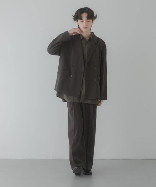 SENSE OF PLACE by URBAN RESEARCH(センスオブプレイスバイアーバンリサーチ)の「『イージーケア/速乾』リネンライクタックワイドスラックス(スラックス・メンズ・チャコールグレー/ブラック/ライトベージュ・MEDIUM/LARGE)」の18枚目の写真