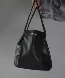 Mr.creape（ミスタークリエイプ）の「【MC25】【Mr.creape/ミスター・クリエイプ】Faux Leather Drawstring Bag（ハンドバッグ）」