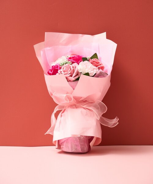 BIRTHDAY BAR(バースデイバー)の「≪ギフトにオススメ!≫Soap Flower Bouquet Medium Large ソープフラワーブーケ(インテリア雑貨・レディース・レッド/ピンク・0)」の9枚目の写真