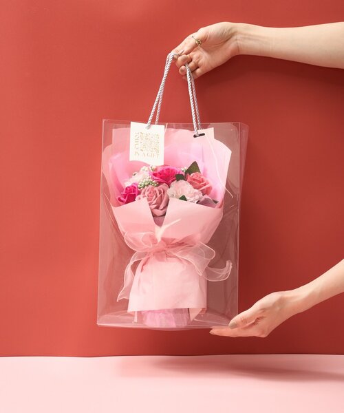 BIRTHDAY BAR(バースデイバー)の「≪ギフトにオススメ!≫Soap Flower Bouquet Medium Large ソープフラワーブーケ(インテリア雑貨・レディース・レッド/ピンク・0)」の10枚目の写真