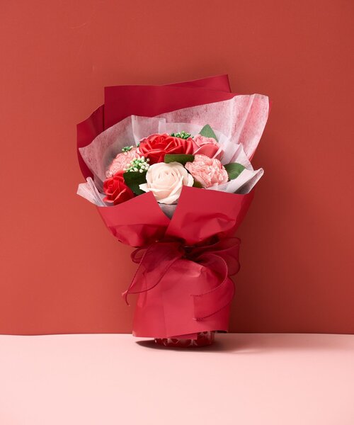 BIRTHDAY BAR(バースデイバー)の「≪ギフトにオススメ!≫Soap Flower Bouquet Medium Large ソープフラワーブーケ(インテリア雑貨・レディース・レッド/ピンク・0)」の6枚目の写真