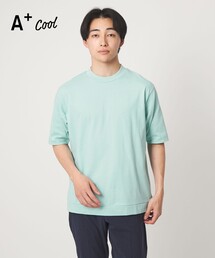 A+ COOL ビズ クルーネック カットソー Tシャツ -接触冷感・吸水速乾-