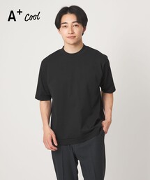 A+ COOL ビズ クルーネック カットソー Tシャツ -接触冷感・吸水速乾-