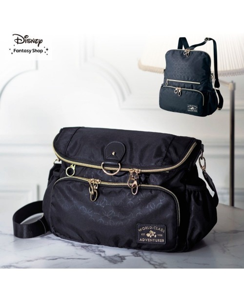Disney(ディズニー)の「2WAYトラベルショルダー&リュックサック(バックパック/リュック・レディース・ブラック・80)」の2枚目の写真