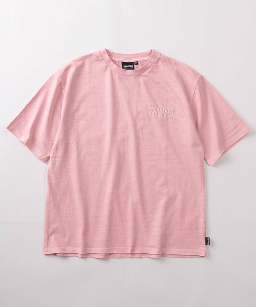 THRASHER(スラッシャー)の「【70】【THRASHER/スラッシャー】ピグメント加工 フォトプリント クルーネック Tシャツ/バックプリント/ワンポイント刺繍(Tシャツ/カットソー・メンズ・チャコールグレー/ピンク/グレー/ブラウン/サックスブルー・L/XL/M)」の6枚目の写真