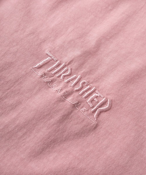 THRASHER(スラッシャー)の「【70】【THRASHER/スラッシャー】ピグメント加工 フォトプリント クルーネック Tシャツ/バックプリント/ワンポイント刺繍(Tシャツ/カットソー・メンズ・チャコールグレー/ピンク/グレー/ブラウン/サックスブルー・L/XL/M)」の10枚目の写真