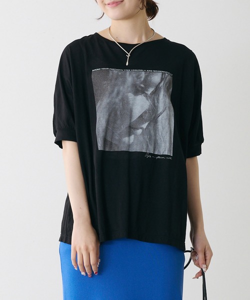 シアーフォトプリントTシャツ（Tシャツ/カットソー）｜PUAL CE CIN