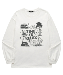 WISSY（ウィッシー）の「TIME RELAX 長袖Tシャツ (WLS042) ホワイト（Tシャツ/カットソー）」