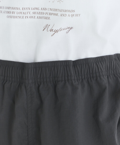 Firsthand（ファーストハンド）の「MA Firsthand/マ ファーストハンド ベーシック ロゴ ナイロン バギーショーツ / BASIC LOGO SHORTS（その他パンツ・レディース・チャコールグレー/ブラック・MEDIUM/SMALL/LARGE）」の16枚目の写真