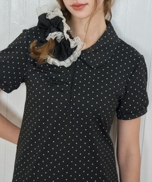 Birthday room | ドット丸襟ポロ/Polka Dot Round Collar Polo(ポロシャツ)