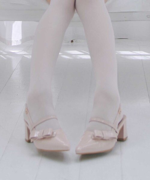 OLIVE des OLIVE(オリーブデオリーブ)の「【Belle Charme】Elegant Ribbon Mules(その他シューズ・レディース・ブラック/ピンク/ドット・SMALL/MEDIUM/LARGE)」の17枚目の写真