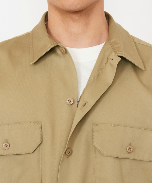 Dickies（ディッキーズ）の「Dickies/ディッキーズ ワークシャツ 長袖 "574"（シャツ/ブラウス・メンズ・ネイビー/ベージュ/ブラック/チャコールグレー・X-LARGE/MEDIUM/LARGE）」の11枚目の写真