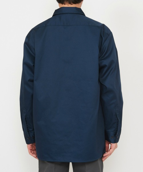 Dickies（ディッキーズ）の「Dickies/ディッキーズ ワークシャツ 長袖 "574"（シャツ/ブラウス・メンズ・ネイビー/ベージュ/ブラック/チャコールグレー・X-LARGE/MEDIUM/LARGE）」の18枚目の写真