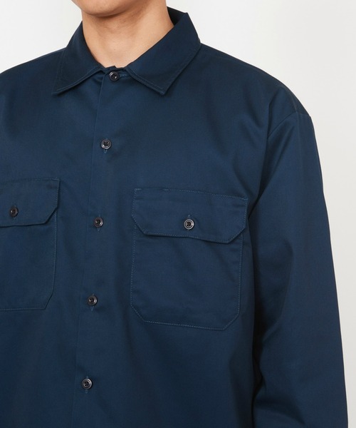 Dickies（ディッキーズ）の「Dickies/ディッキーズ ワークシャツ 長袖 "574"（シャツ/ブラウス・メンズ・ネイビー/ベージュ/ブラック/チャコールグレー・X-LARGE/MEDIUM/LARGE）」の21枚目の写真