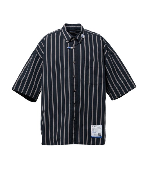 In・stru(men-tal).(インストルメンタル)の「【in・stru(men-tal).】COTTON HIGH DENSITY STRIPE SS SHIRTS(シャツ/ブラウス・メンズ・ホワイト/ブラック・48/46/44)」の2枚目の写真