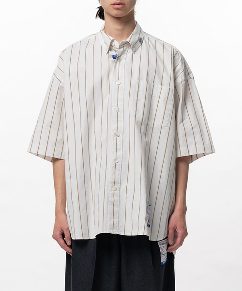 In・stru(men-tal).(インストルメンタル)の「【in・stru(men-tal).】COTTON HIGH DENSITY STRIPE SS SHIRTS(シャツ/ブラウス・メンズ・ホワイト/ブラック・48/46/44)」の3枚目の写真