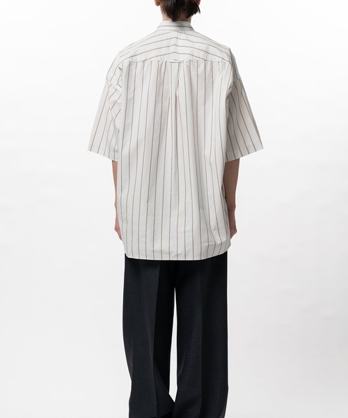 In・stru(men-tal).(インストルメンタル)の「【in・stru(men-tal).】COTTON HIGH DENSITY STRIPE SS SHIRTS(シャツ/ブラウス・メンズ・ホワイト/ブラック・48/46/44)」の4枚目の写真