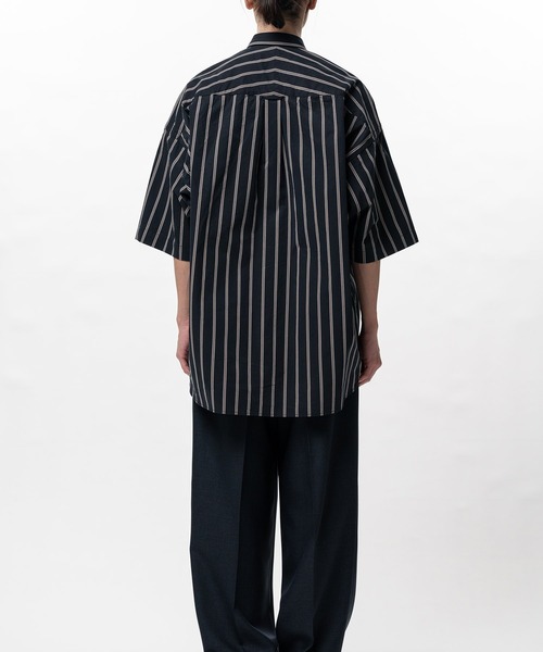 In・stru(men-tal).(インストルメンタル)の「【in・stru(men-tal).】COTTON HIGH DENSITY STRIPE SS SHIRTS(シャツ/ブラウス・メンズ・ホワイト/ブラック・48/46/44)」の7枚目の写真