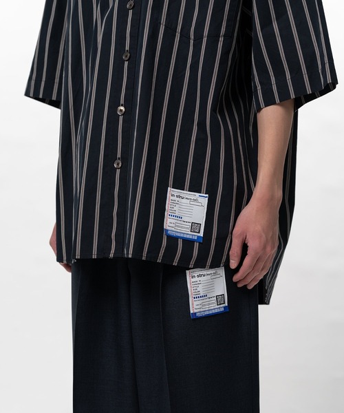 In・stru(men-tal).(インストルメンタル)の「【in・stru(men-tal).】COTTON HIGH DENSITY STRIPE SS SHIRTS(シャツ/ブラウス・メンズ・ホワイト/ブラック・48/46/44)」の8枚目の写真