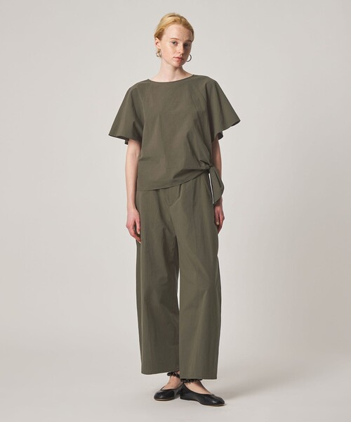 Steven Alan(スティーブンアラン)の「<Steven Alan>コットン ワイド パンツ(その他パンツ・レディース・オリーブ/ブラック・S/M/L)」の4枚目の写真