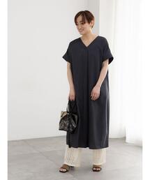 Te chichi（テチチ）の「【接触冷感】麻調サックワンピース《新色追加》（ワンピース）」