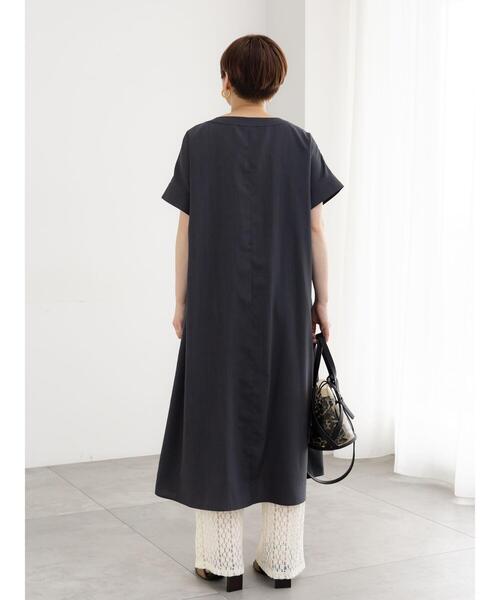 Te chichi（テチチ）の「麻調サックワンピース（ワンピース・レディース・ブラック/ブラウン/レッド/ブルー・F）」の13枚目の写真