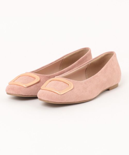 Bridget Birkin(ブリジットバーキン)の「【Bridget Birkin】スクエアバックルフラットシューズ (51525B)(バレエシューズ・レディース・ベージュ系その他/ブラウン/ピンク/グリーン/ブラック/ライトベージュ/ベージュ/イエロー・23/22.5/24)」の8枚目の写真