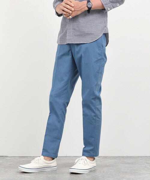 NOLLEY’S（ノーリーズ）の「《ビジカジ対応》綿麻COOLMAX イージーパンツ 26SS（チノパンツ・メンズ・グレー/アイボリー/ライトブルー/ネイビー・XL/L/M/S）」の8枚目の写真
