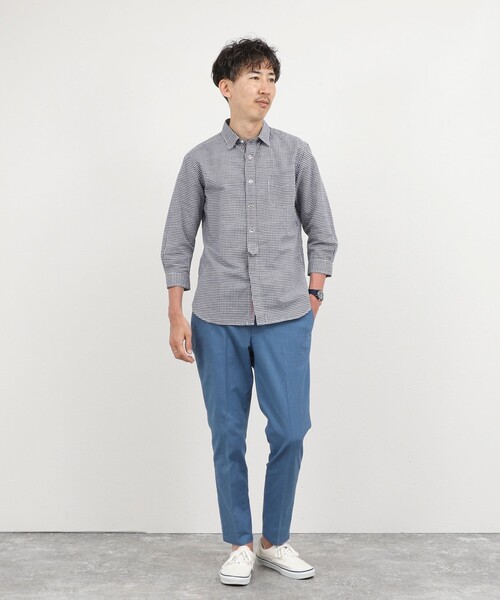 NOLLEY’S（ノーリーズ）の「《ビジカジ対応》綿麻COOLMAX イージーパンツ 26SS（チノパンツ・メンズ・グレー/アイボリー/ライトブルー/ネイビー・XL/L/M/S）」の15枚目の写真