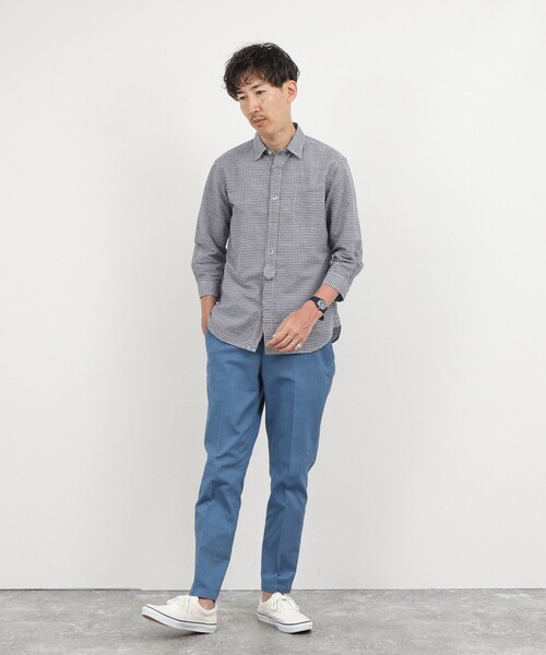 NOLLEY’S（ノーリーズ）の「《ビジカジ対応》綿麻COOLMAX イージーパンツ 26SS（チノパンツ・メンズ・グレー/アイボリー/ライトブルー/ネイビー・XL/L/M/S）」の16枚目の写真