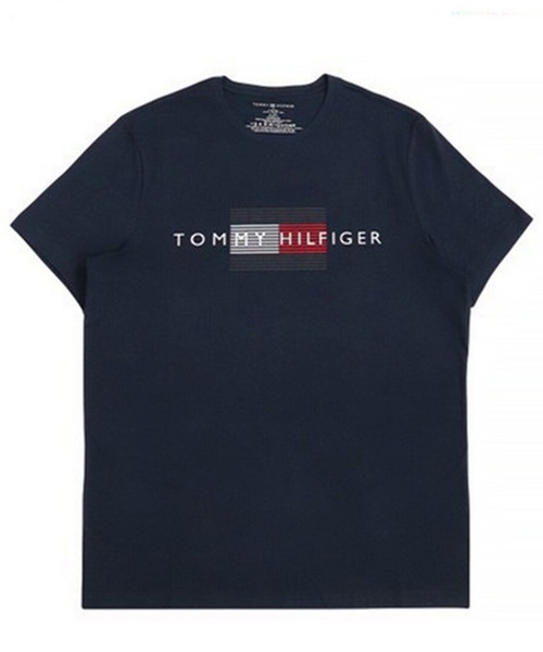 TOMMY HILFIGER（トミーヒルフィガー）の「TOMMY HILFIGER ロゴTシャツ（Tシャツ/カットソー・メンズ・ホワイト/ネイビー・X-LARGE/LARGE/MEDIUM/SMALL）」の2枚目の写真
