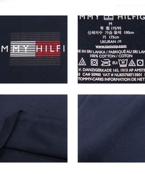 TOMMY HILFIGER（トミーヒルフィガー）の「TOMMY HILFIGER ロゴTシャツ（Tシャツ/カットソー・メンズ・ホワイト/ネイビー・X-LARGE/LARGE/MEDIUM/SMALL）」の4枚目の写真