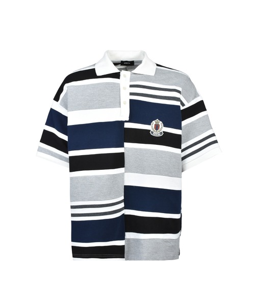 BREATH(ブレス)の「EMBLEM LOGO CRAZY BORDER POLO SHIRT(シャツ/ブラウス・メンズ・ブルー/ブラック/レッド/イエロー・MEDIUM/LARGE/SMALL)」の2枚目の写真