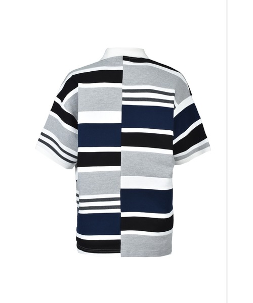 BREATH(ブレス)の「EMBLEM LOGO CRAZY BORDER POLO SHIRT(シャツ/ブラウス・メンズ・ブルー/ブラック/レッド/イエロー・MEDIUM/LARGE/SMALL)」の5枚目の写真